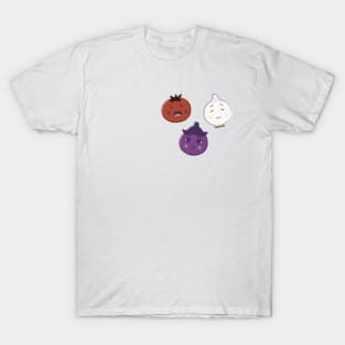 Frieren, Fern and Stark as vegetables (without text) T-Shirt